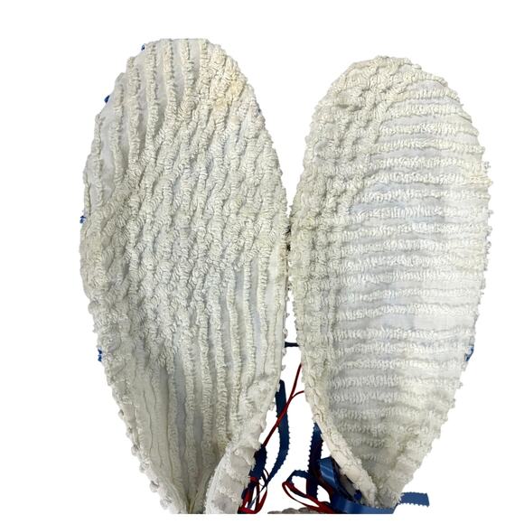 Chenille Handmade Large Eared Vintage Bunny Rabbit w/Quilted Blanket-READ - Picture 4 of 9